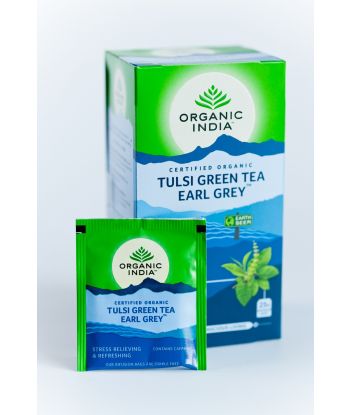 TULSI GREEN TEA EARL GREY 25 TEA BAGS