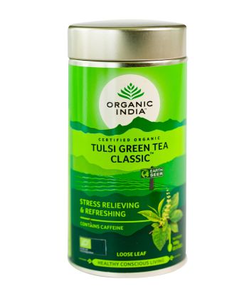 TULSI GREEN CLASSIC TEA 100 GMS TIN